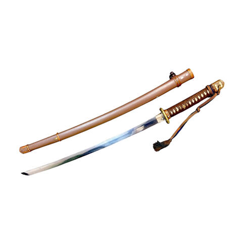 WWII Officer Katana Sword Set – Japanese katana and wakizashi believed to be from a World War II officer, featuring matching scabbards and military-era craftsmanship.