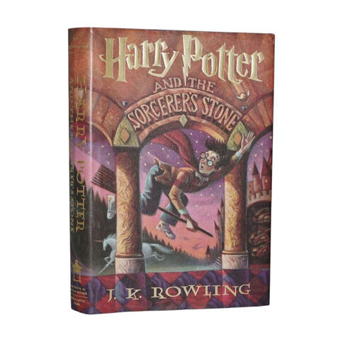 J.K. Rowling Signed First Edition – Harry Potter and the Sorcerer’s Stone first edition, hand-signed by author J.K. Rowling—a highly collectible modern classic.